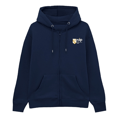 Felpa con cappuccio e zip pesante