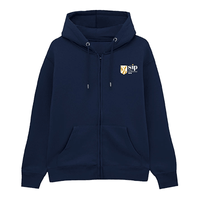 Felpa con cappuccio e zip leggera